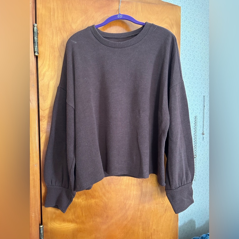 Madewell Brown Pullover Sweater